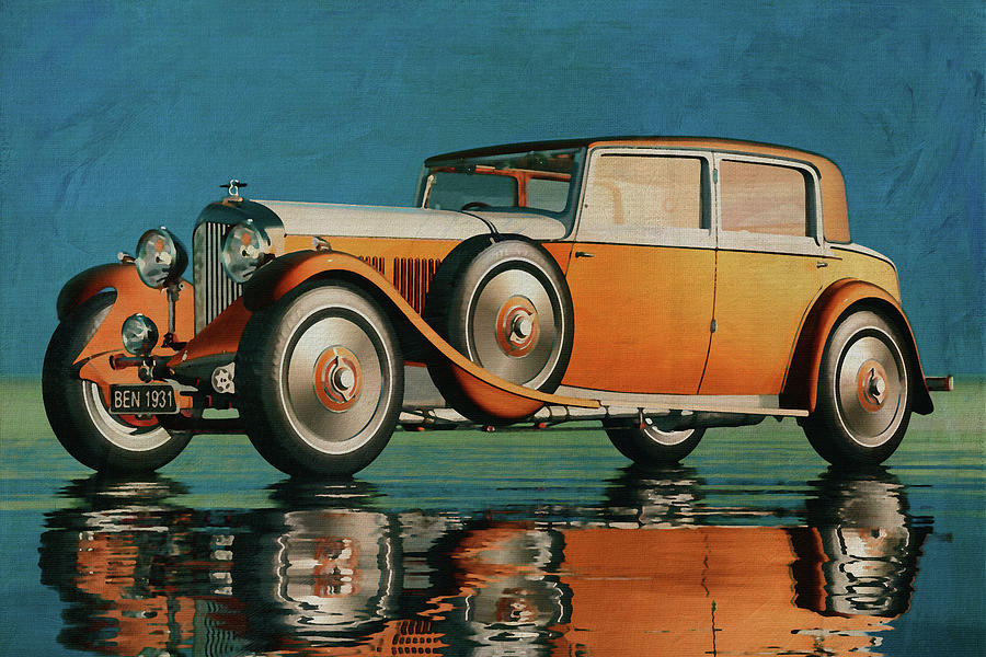 A Bentley 8 Liter From 1931 Is A True Classic Car Digital Art by Jan Keteleer