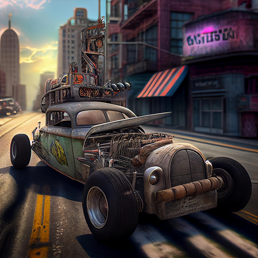 A Big Daddy Roth Beatnik Woman Drives A Rat Rod Downt B5043e9ec645 ...