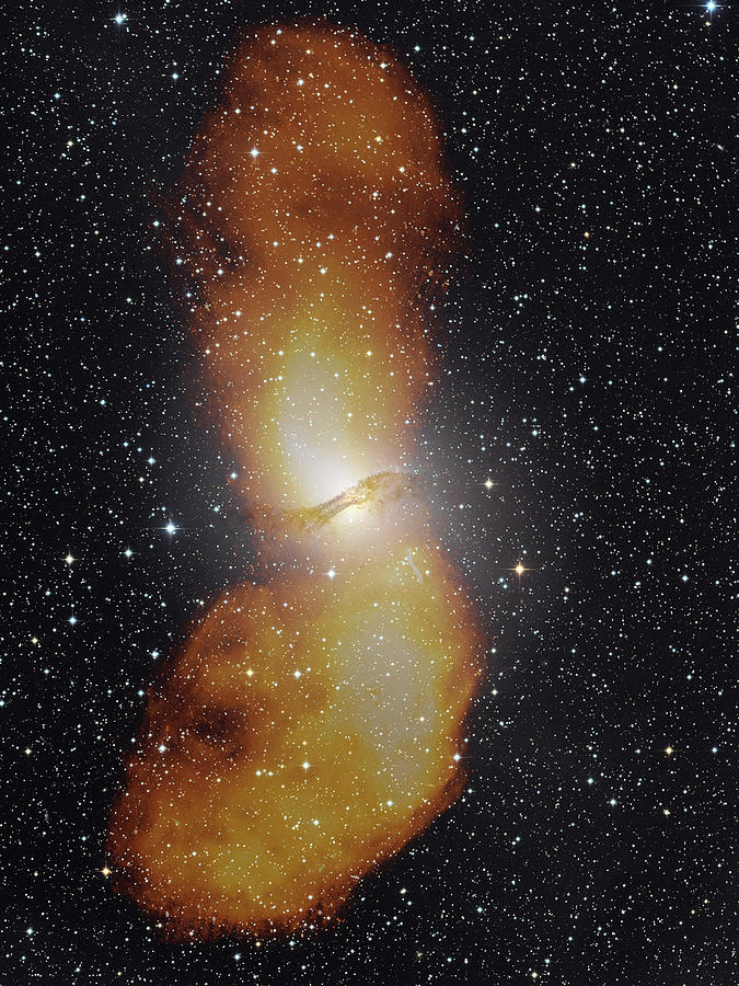Space Photograph - A Black Holes Jets by Nasa