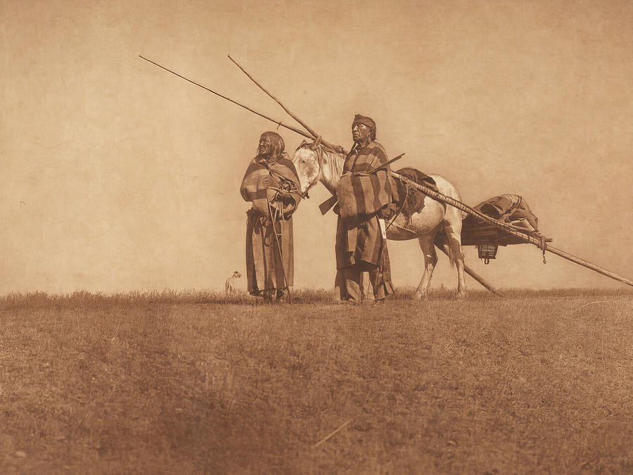 A Blackfoot Travois 1926 Photograph by Edward S Curtis A Blackfoot Travois 1926 Photograph by Edward S Curtis
