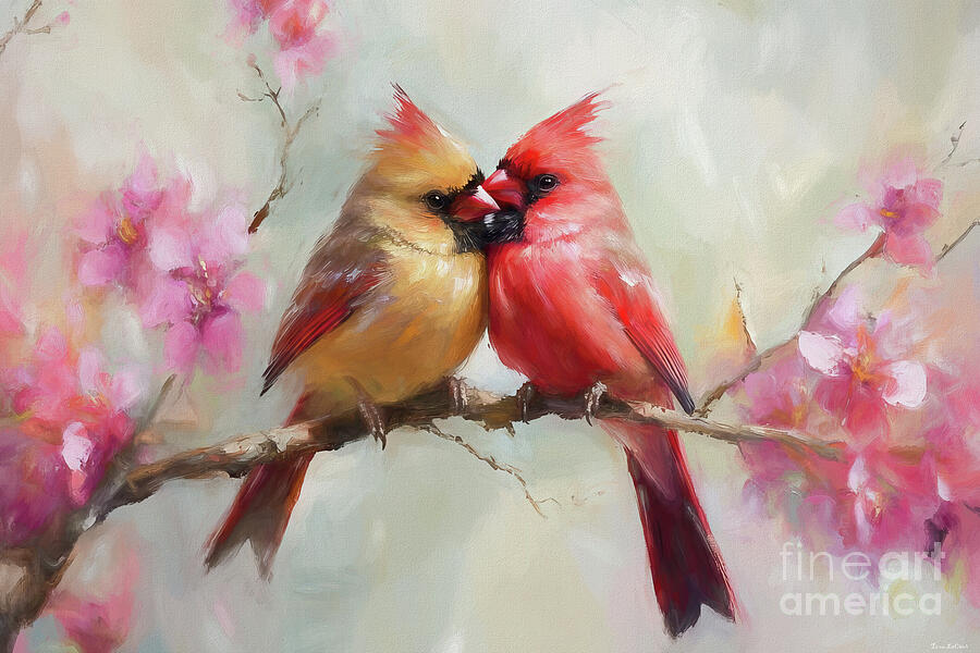 A Blossoming Love Affair Painting by Tina LeCour