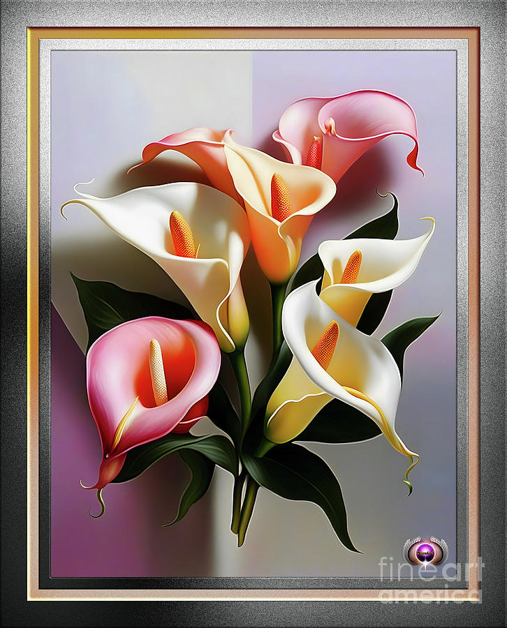 A Blossoming Of Calla Lilies Captivating AI Concept Art by Xzendor7 Digital Art by Xzendor7