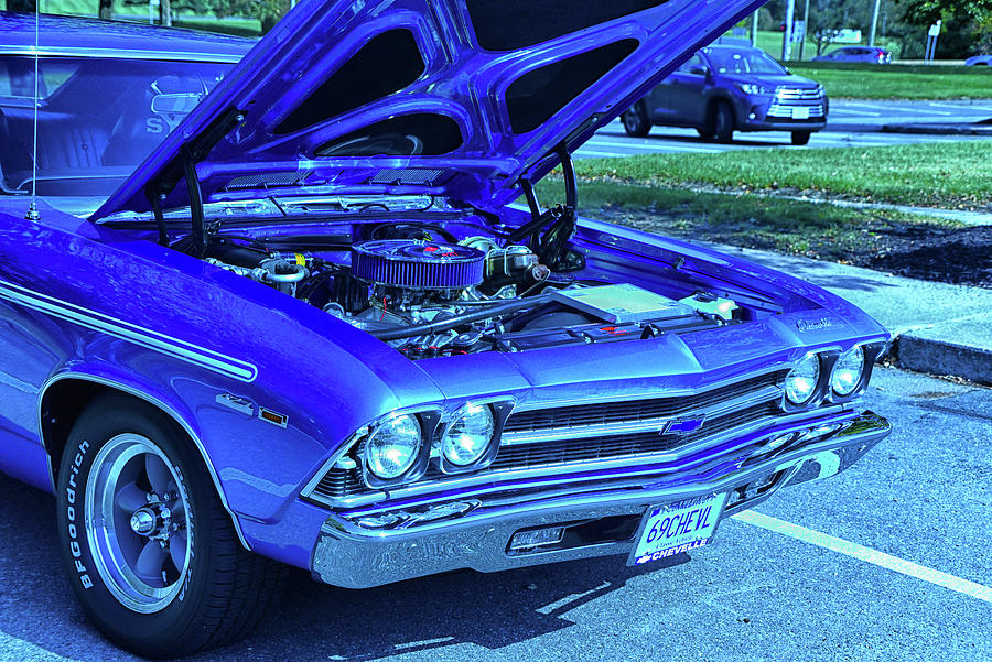 A Blue 69 Chevelle Photograph by Mike Martin