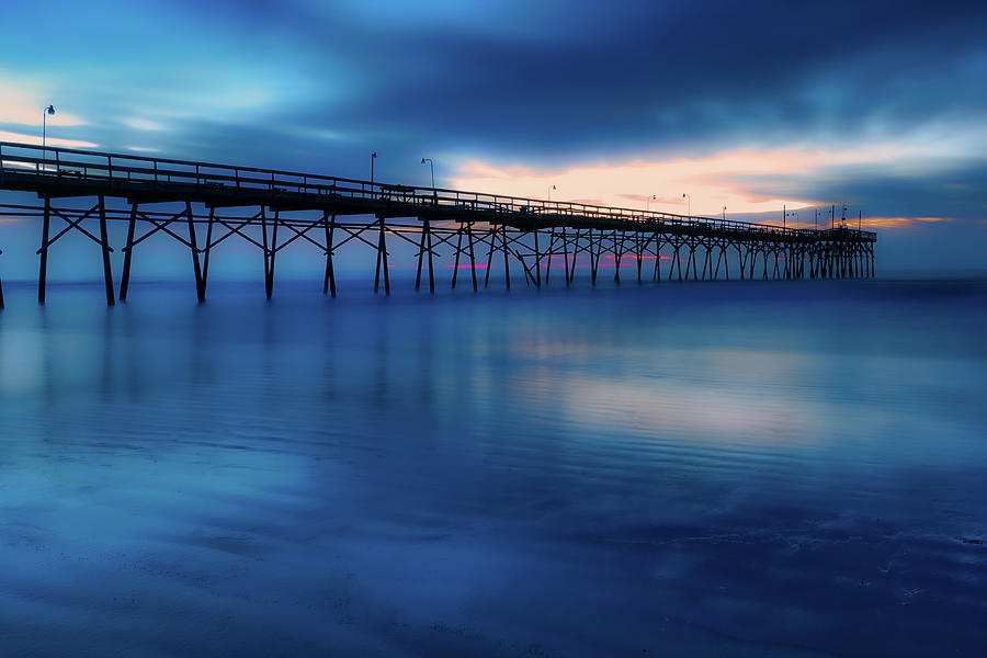 A Blue Beach at Sunrise Photograph by Dan Carmichael
