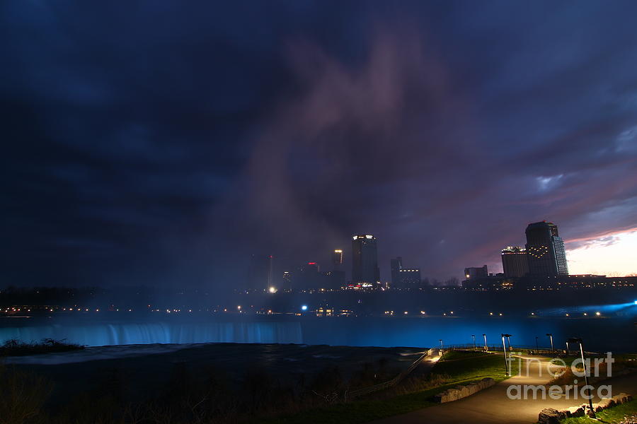 A Blue Niagara Falls Photograph by Tony Lee