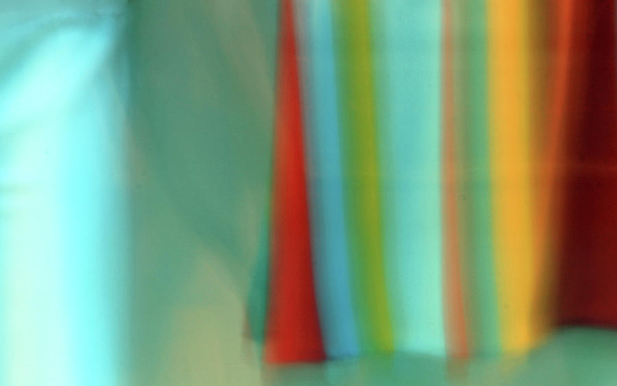 A Blur Of Hanging Stripes Photograph