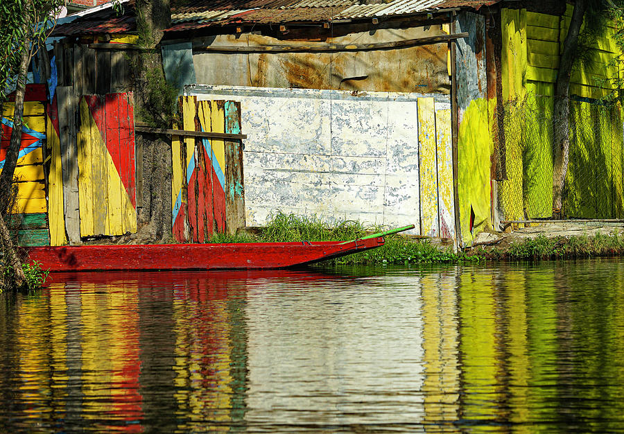 A Boat on the Xochimilco Canals Photograph by Matthew Bamberg
