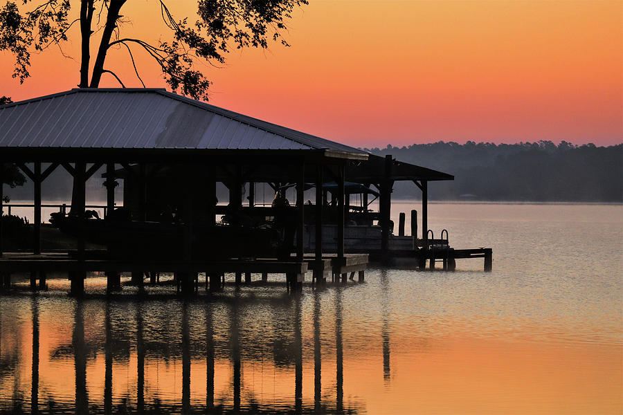 A Boathouse Morning Photograph by Ed Williams