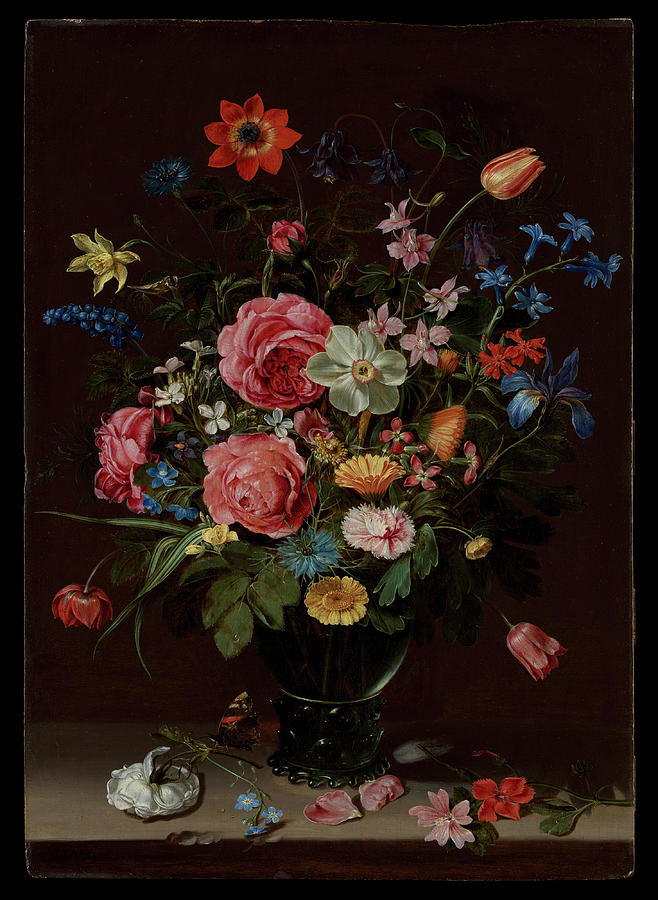 A Bouquet of Flowers ca. 1612 Clara Peeters Painting by MotionAge Designs