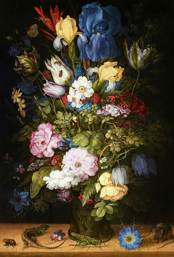 A Bouquet of Flowers, the so-called Liechtenstein Bouquet, 1612 ...