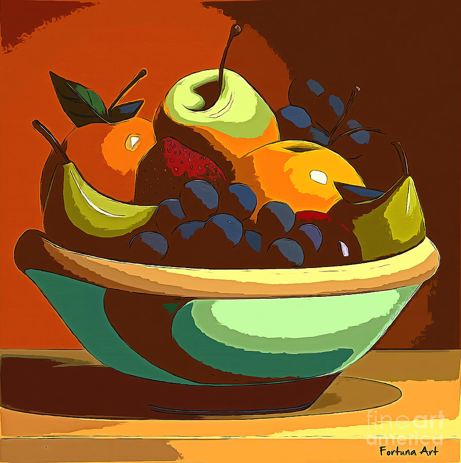 A Bowl Of Fruit Digital Art by Dragica Micki Fortuna - Fine Art America