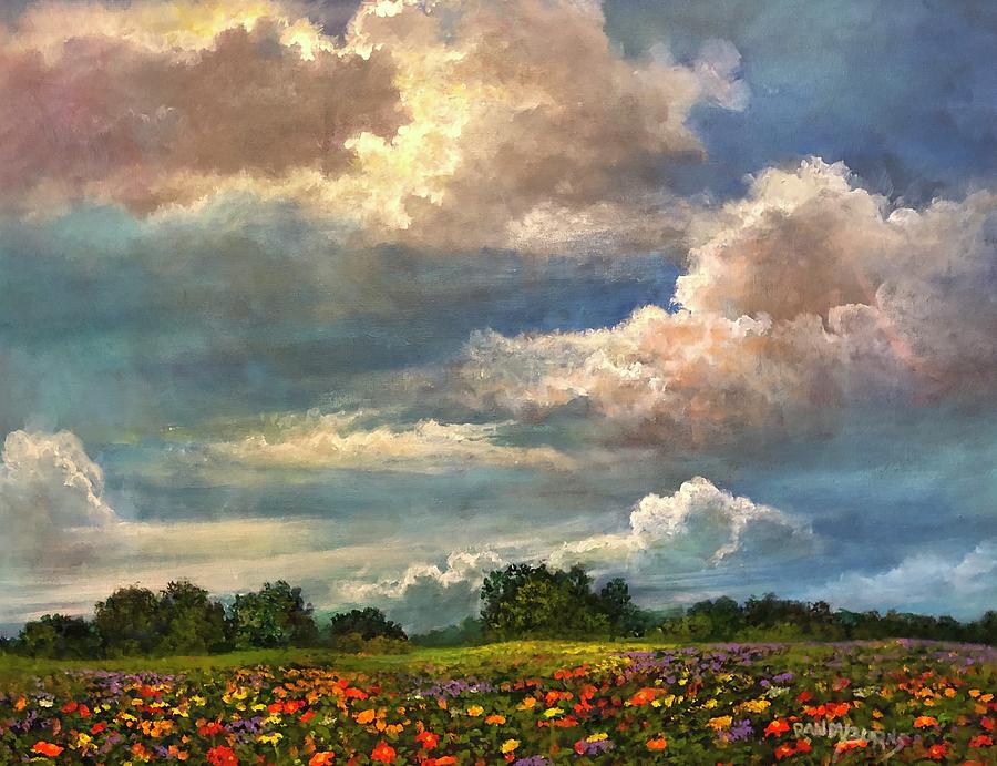A Break In The Clouds Painting by Rand Burns