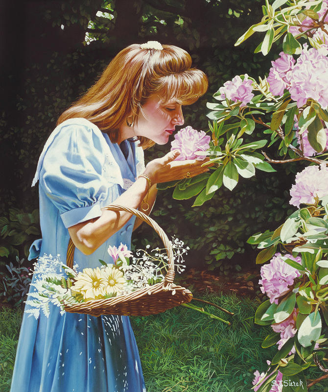 Romantic Painting - A Breath Of Spring by Tom Sierak Romantic Painting - A Breath Of Spring by Tom Sierak