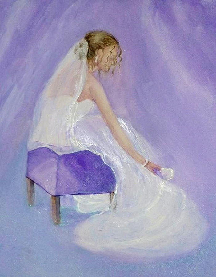 A Brides soft touch Painting by Kelly Mills