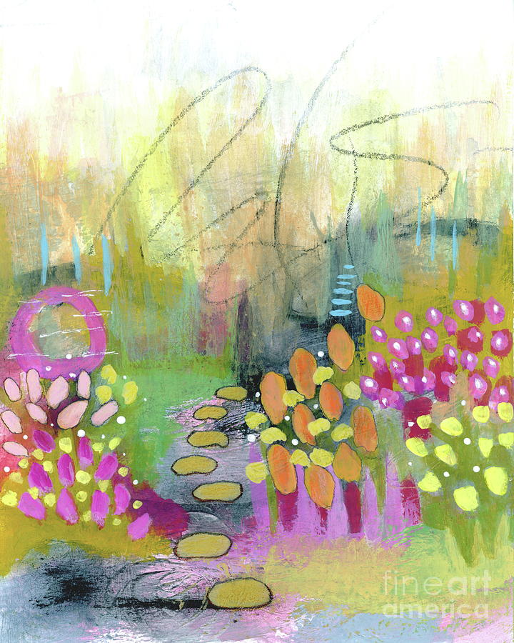 Abstract Flower Garden Painting - A Bright Future 1 Abstract Flower Garden Painting by Itaya Lightbourne Abstract Flower Garden Painting - A Bright Future 1 Abstract Flower Garden Painting by Itaya Lightbourne