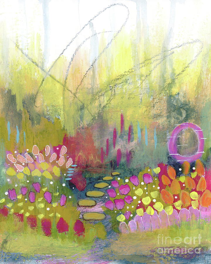 Abstract Flower Garden Painting - A Bright Future 2 Abstract Flower Garden Painting by Itaya Lightbourne Abstract Flower Garden Painting - A Bright Future 2 Abstract Flower Garden Painting by Itaya Lightbourne