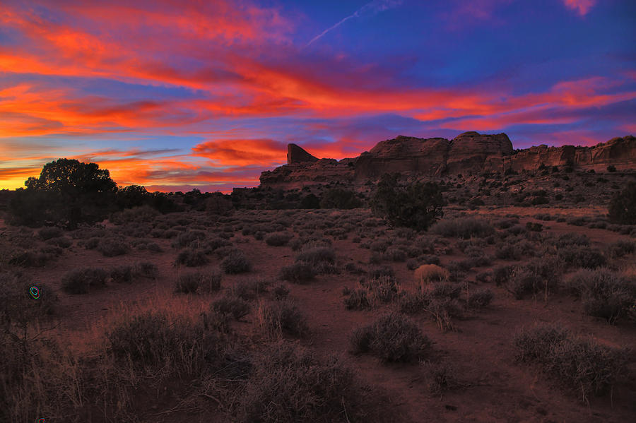 A Brilliant Canyonlands Sunset Photograph by Stephen Vecchiotti
