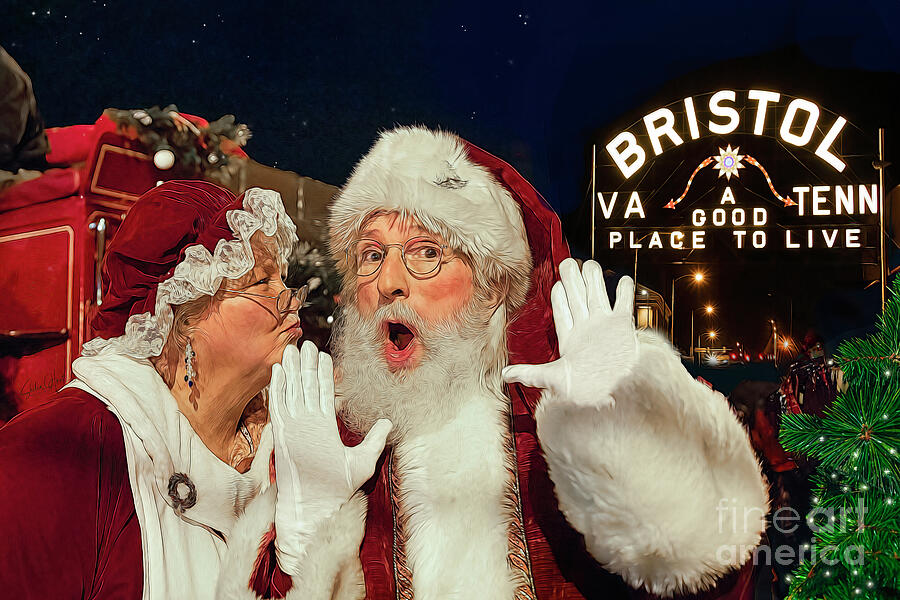 A Bristol Christmas With Santa, creative art Photograph by Shelia Hunt