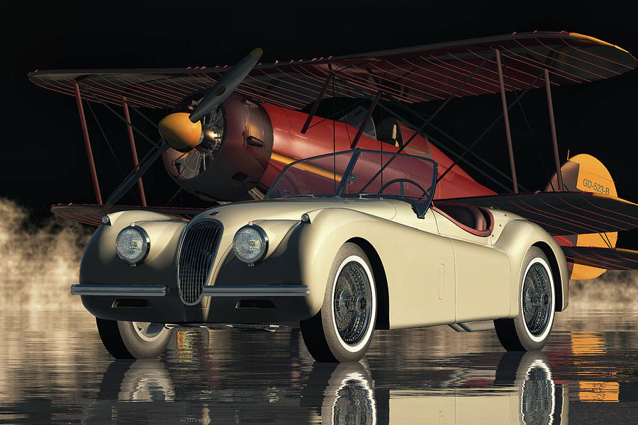A British Sports Cars Classy Classic Digital Art by Jan Keteleer