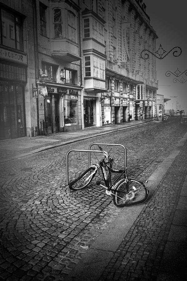 A Broken Bicycle in Leipzig Germany Photograph by James C Richardson
