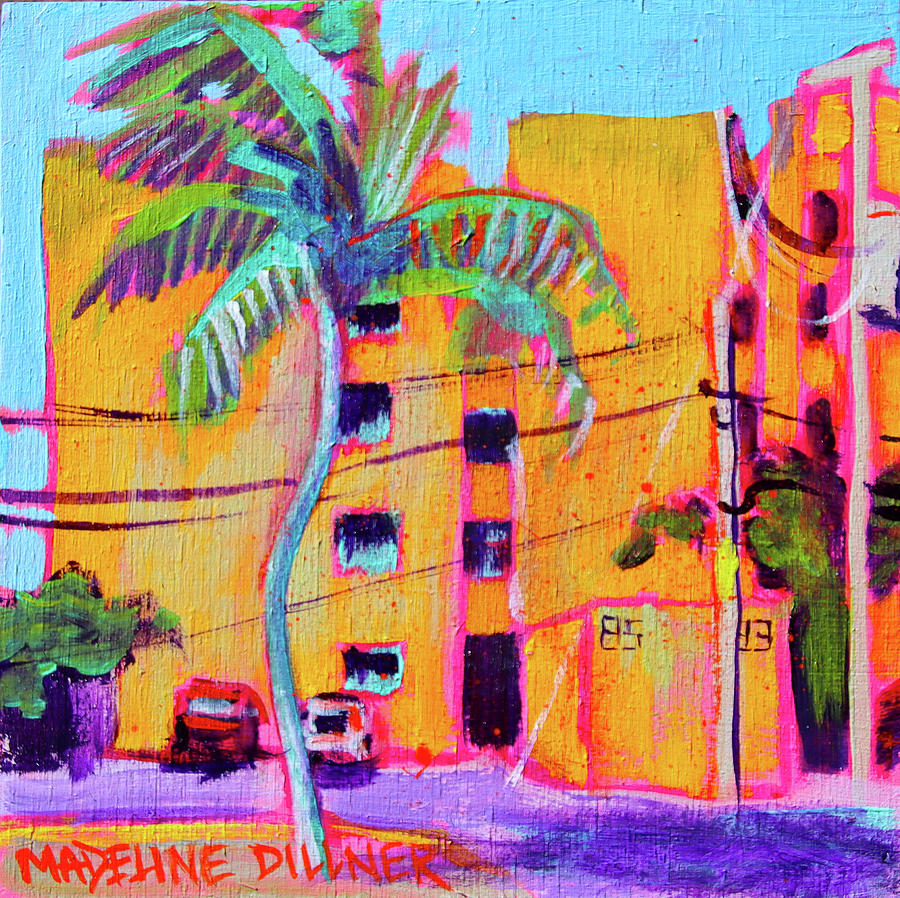 Architecture Painting - A Building Made of Sunshine by Madeline Dillner