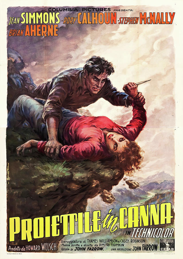 A Bullet is Waiting, 1954 - art by Anselmo Ballester Mixed Media by Movie World Posters