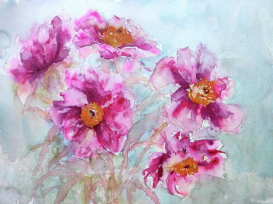 A Bunch Of Peonies Painting by Ibolya Taligas - Fine Art America