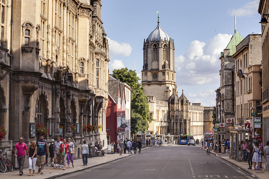 A busy street in Oxford Photograph by Julian Elliott Photography