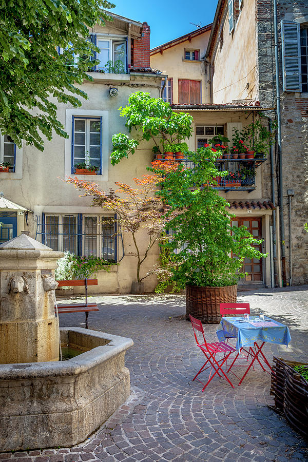 A Cafe in Cahors Photograph by W Chris Fooshee
