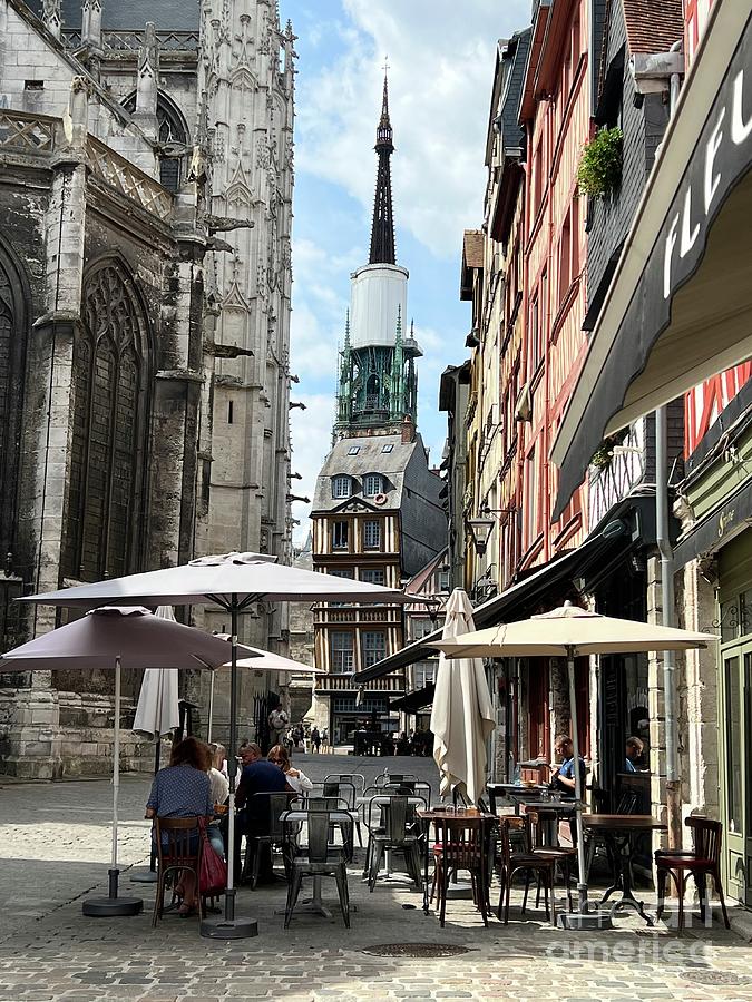 A Cafe in Rouen Photograph by Christy Gendalia