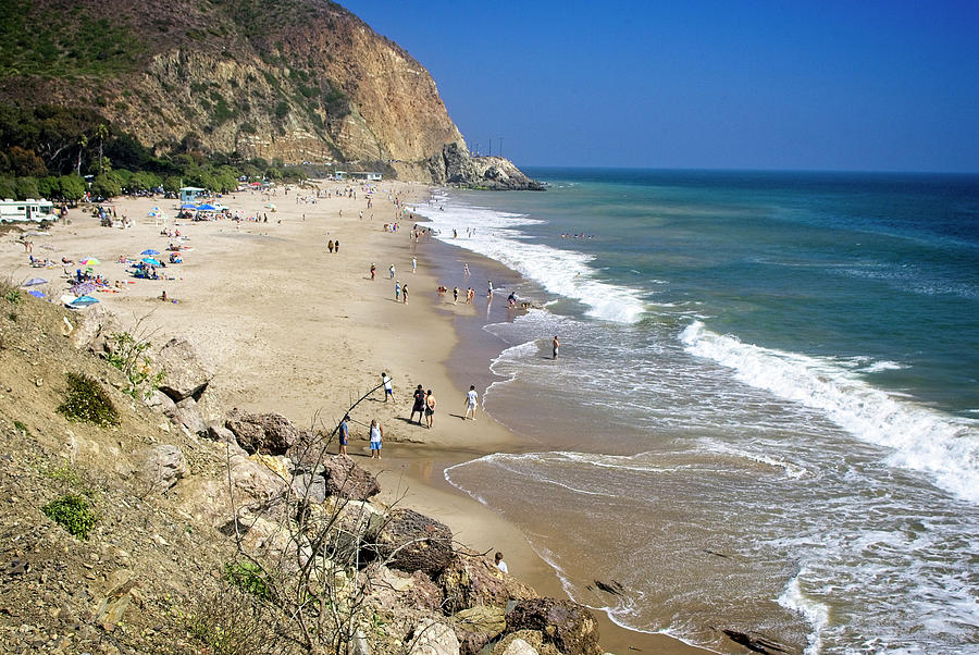 A Californian beach scene. Photograph by Tony Mills