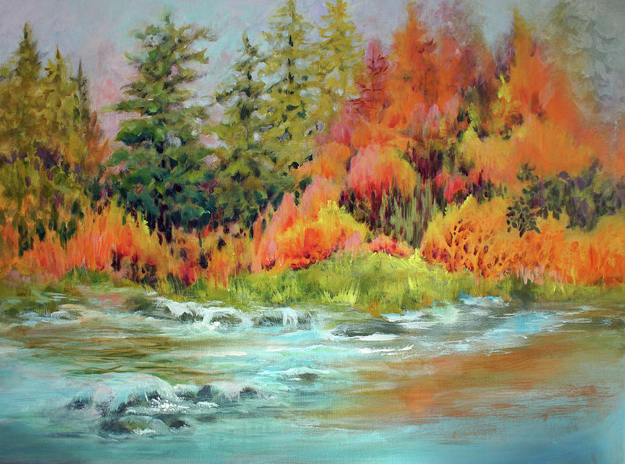 A Canadian Autumn Painting by Jo Smoley