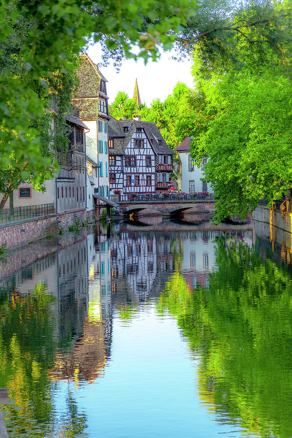 A Canal in Strasbourg Photograph by W Chris Fooshee