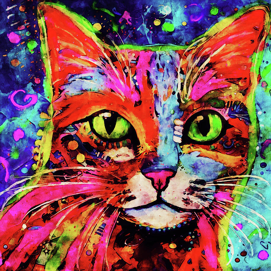 A Cat Called Mister Digital Art by Peggy Collins