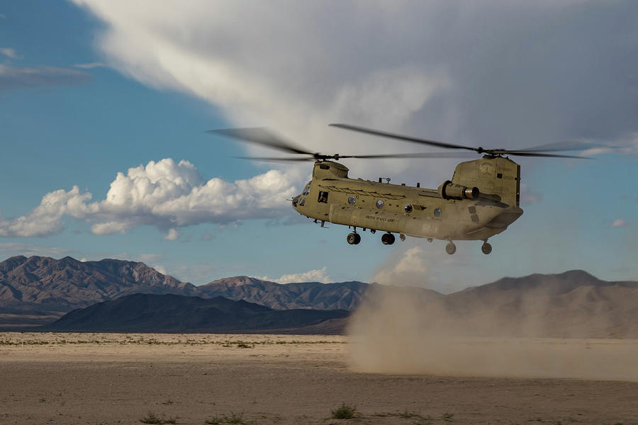 A CH-47F Chinook by US Army Painting by Timeless Images Archive - Fine ...