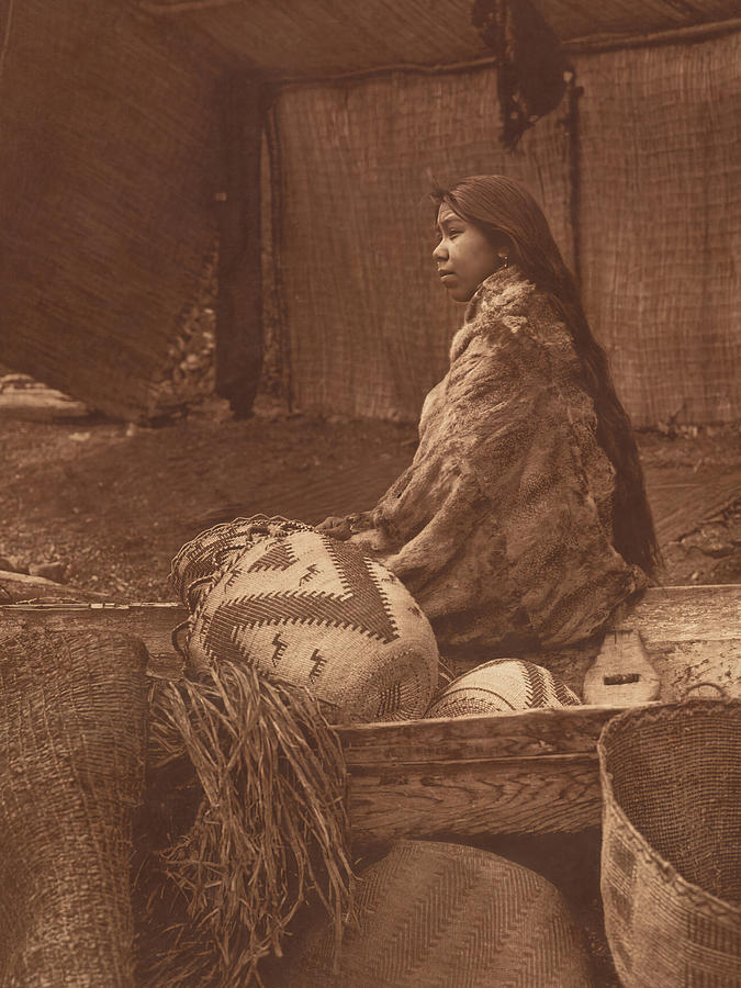 A Chiefs Daughter - Skokomish 1912 Photograph by Edward S Curtis A Chiefs Daughter - Skokomish 1912 Photograph by Edward S Curtis