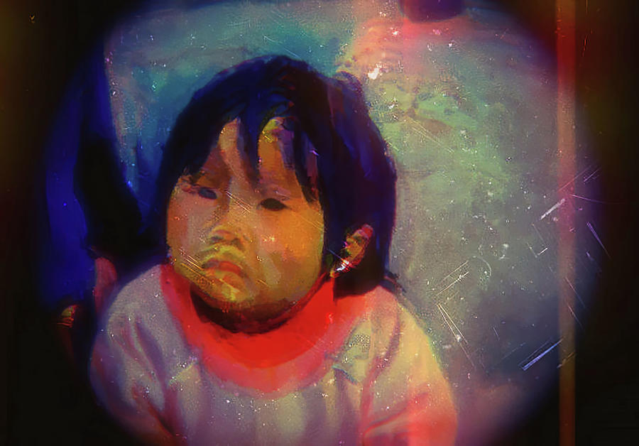 A childs portrait Digital Art by Cathy Anderson A childs portrait Digital Art by Cathy Anderson