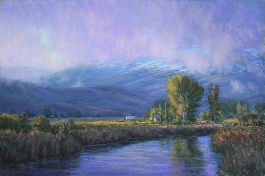 High Sierras Painting - A Chill In The Air by Joe Mancuso