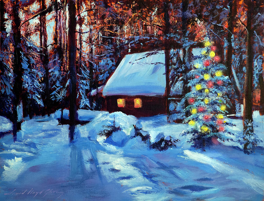 A Christmas Country Tradition Painting by David Lloyd Glover