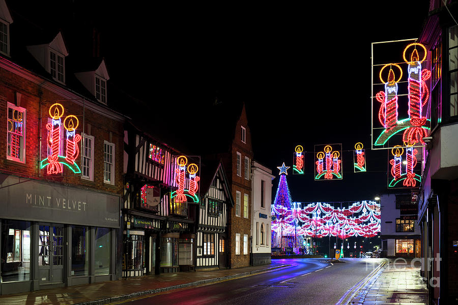 A Christmas Night in Stratford Upon Avon Photograph by Tim Gainey