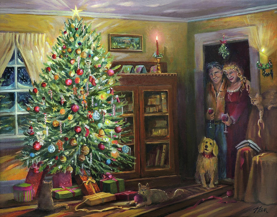 A Christmas Story Painting by Nancy Griswold