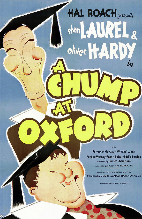 A CHUMP AT OXFORD -1940-, directed by ALF GOULDING. Photograph by Album