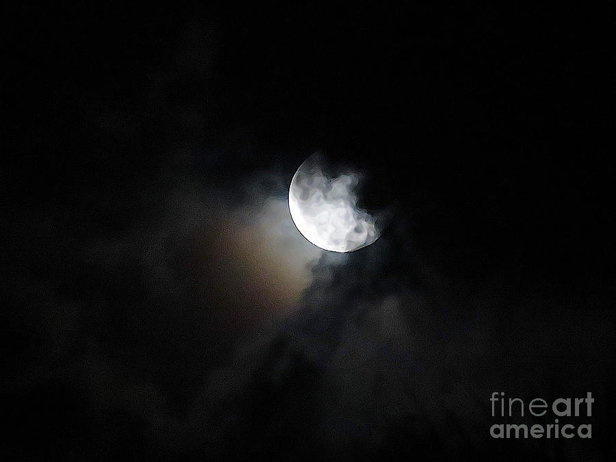 A Chunky Moon Photograph by Eddy Mann