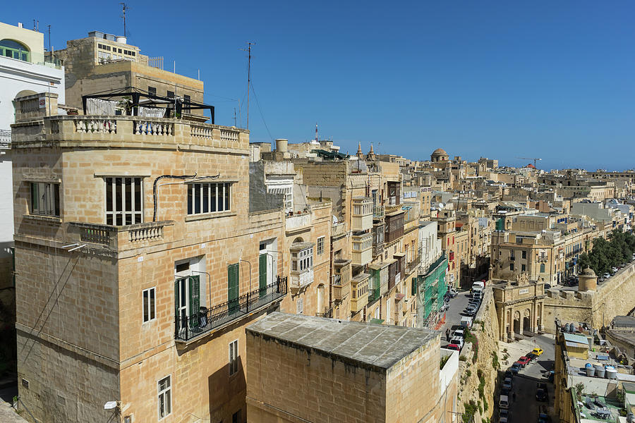 A City of Golden Limestone - Valletta Malta Cityscape Photograph by Georgia Mizuleva