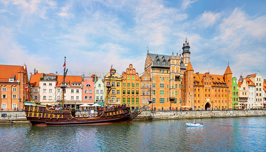 A classic view of the old city of Gdansk Photograph by Syolacan