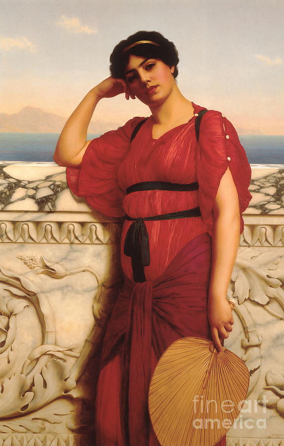 A Classical Lady Painting by John William Godward