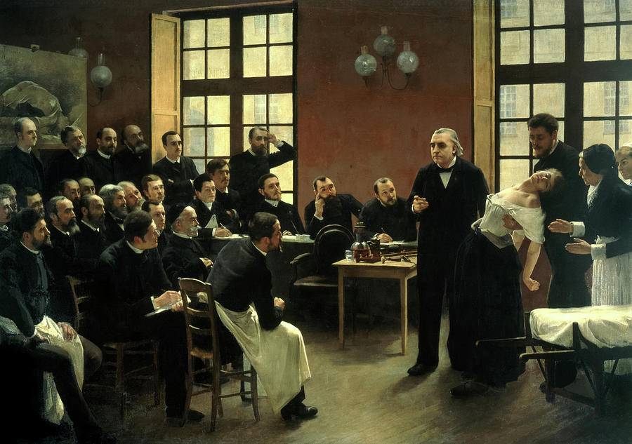 Paris Painting - A Clinical Lesson at the Salpetriere by Andre Brouillet