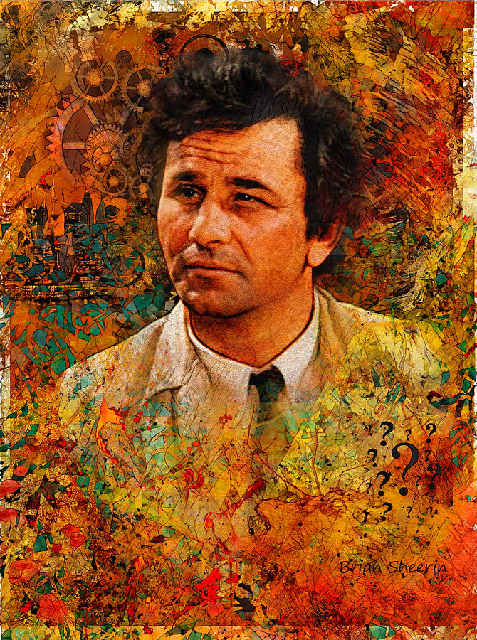 A Closeup Portrait of Peter Falk Digital Art by Brian Sheerin - Fine ...