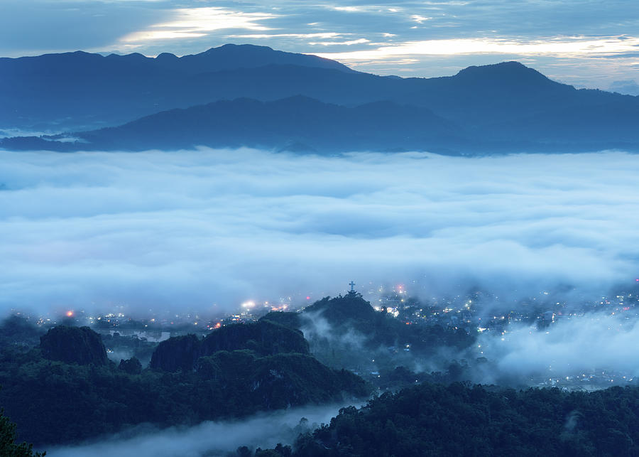A cloud inversion in the Toraja highlands Photograph by Anges Van der Logt
