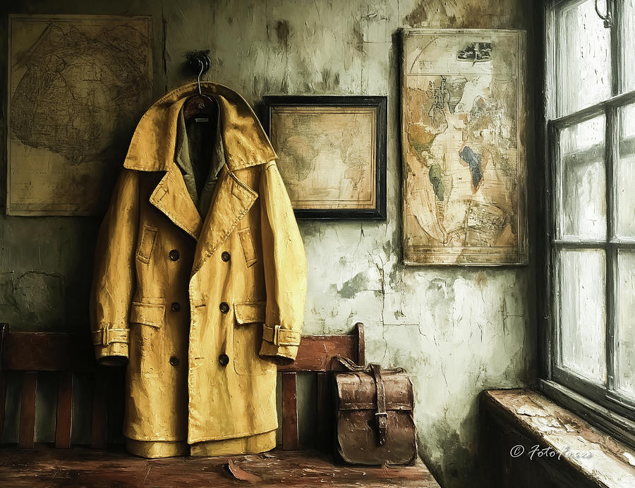 A Coat on a Hook Photograph by Alexander Fedin